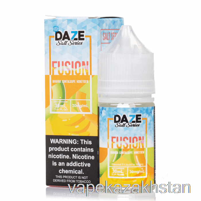 Vape Disposable ICED Banana Cantaloupe Honeydew - 7 Daze Fusion Salt - 30mL 30mg